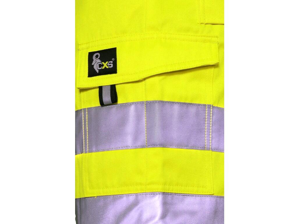 Kraťasy CXS NORWICH, výstražné, pánské, žluté, vel. 52